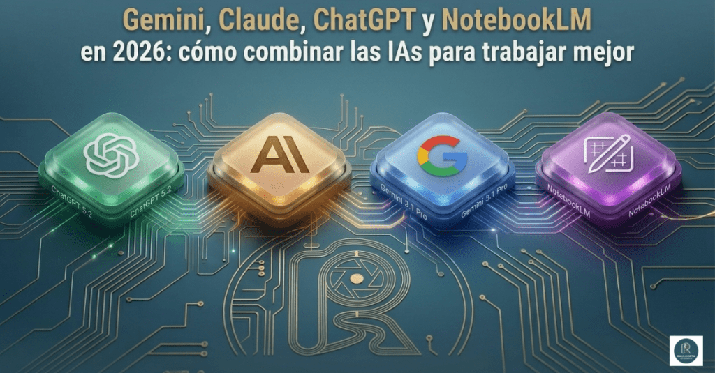Gemini, Claude, ChatGPT y NotebookLM en 2026: cómo combinar las  IAs para trabajar&nbsp;mejor
