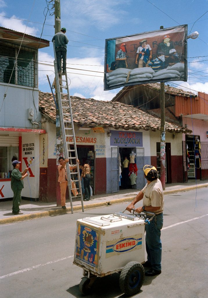 Fotografía de Susan Meiselas para el trabajo Reframin History, Matagalpa, Nicaragua 2004