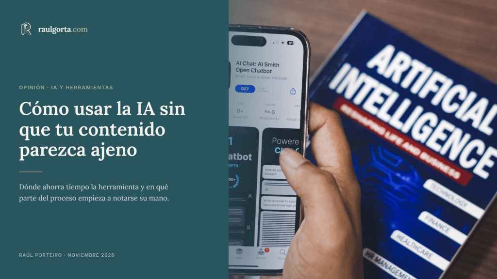 Imagen ilustrativa del artículo sobre como utilizar la iA sin perder tu voz personal